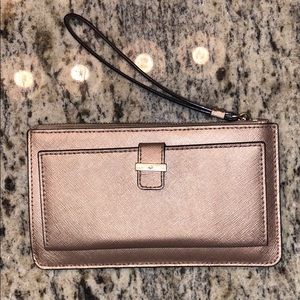 Rose Gold Kate Spade Wristlet